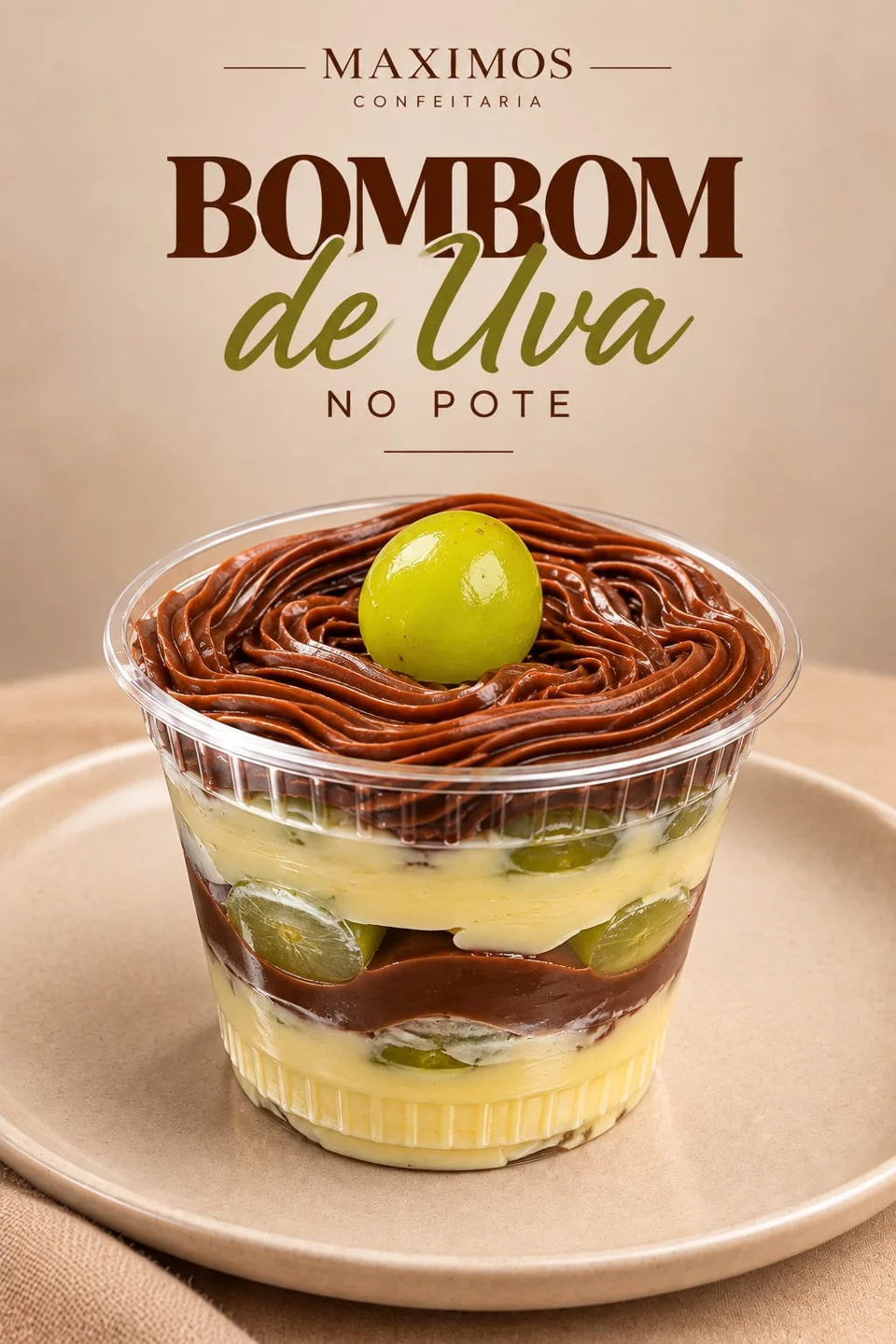 Bombom de Uva no Pote