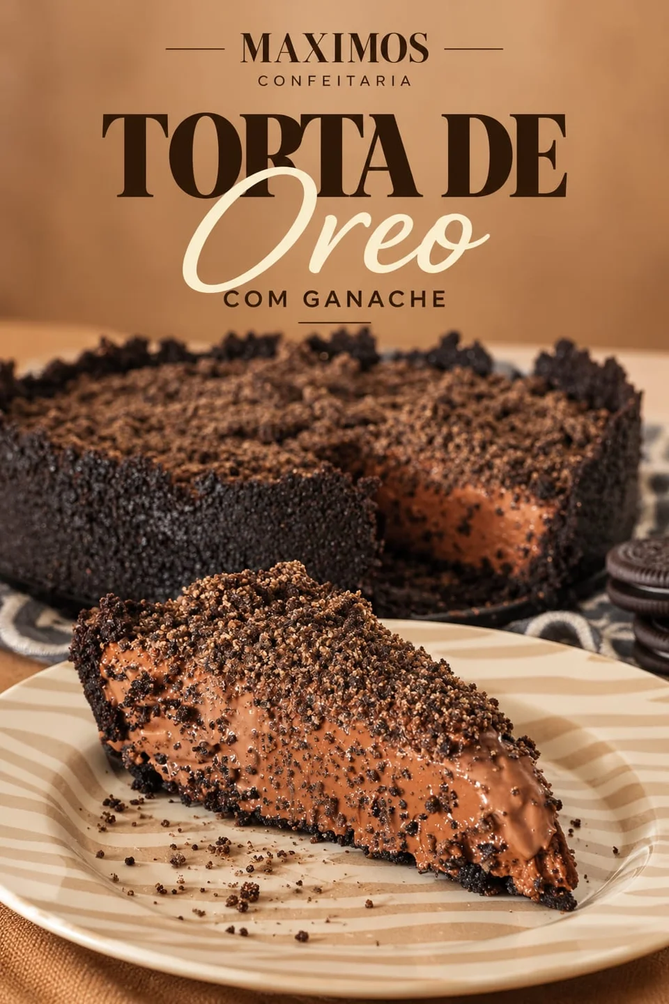 Torta de Oreo com Ganache